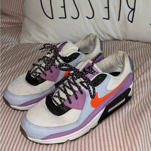 Nike Women's Purple, Orange, and Black Athletic Shoes Size 11